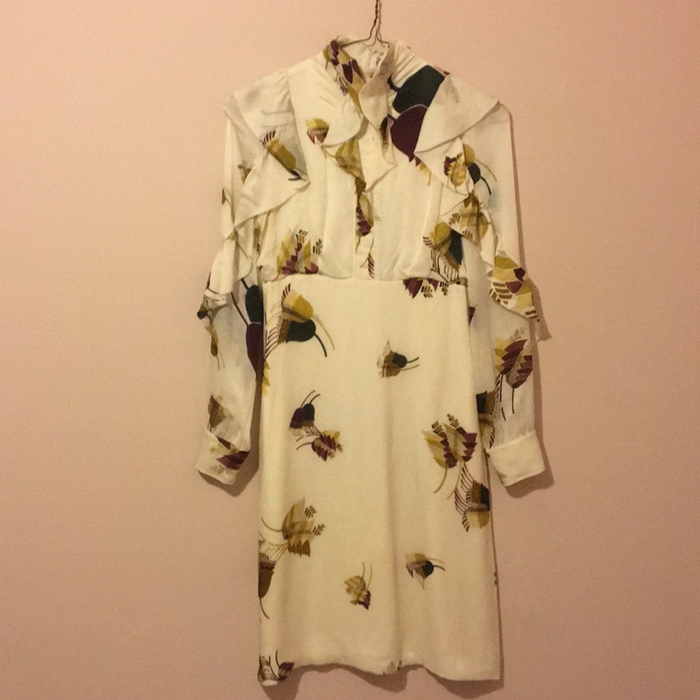 Authentic Gucci Printed Silk Ruffle Dress 💟